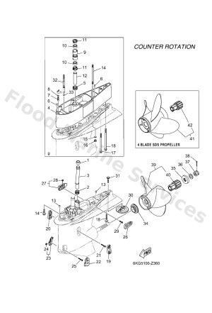 Diagram for LOWER CASING & DRIVE 4