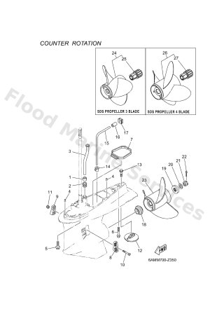 Diagram for LOWER CASING & DRIVE 4