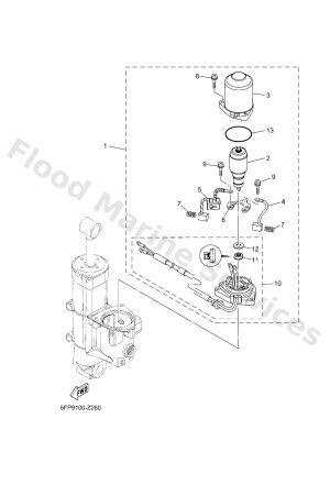 Diagram for POWER TRIM & TILT ASSY 2