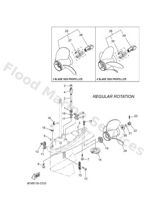 Diagram for LOWER CASING & DRIVE 2