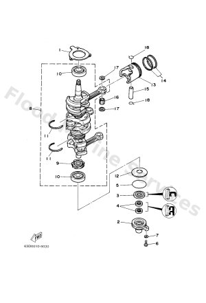 Diagram for CRANKSHAFT & PISTON