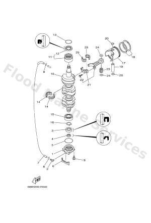 Diagram for CRANKSHAFT & PISTON