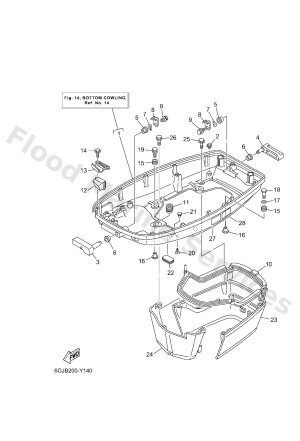 Diagram for BOTTOM COWLING