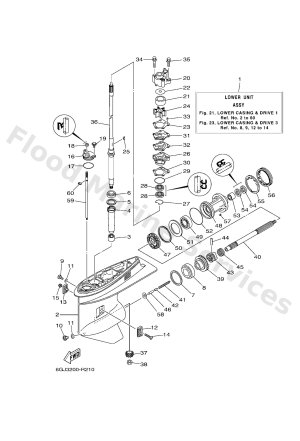 Diagram for LOWER CASING & DRIVE 1