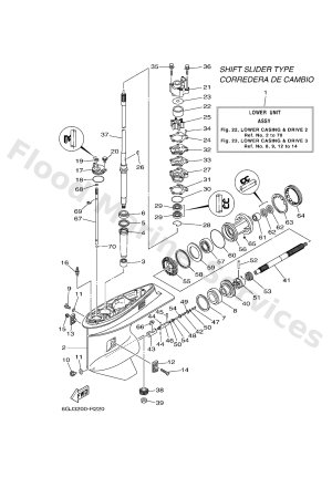 Diagram for LOWER CASING & DRIVE 2