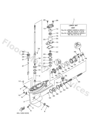 Diagram for LOWER CASING & DRIVE 1