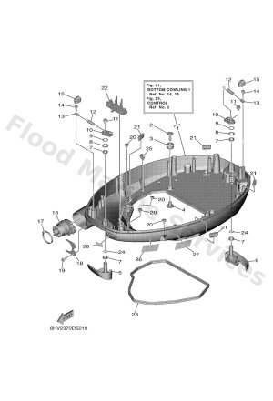 Diagram for BOTTOM COWLING 1