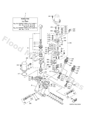 Diagram for POWER TRIM & TILT ASSY 1