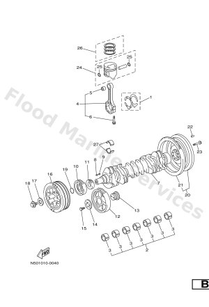 Diagram for CRANKSHAFT & PISTON