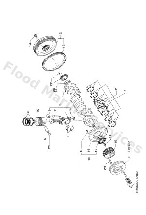 Diagram for CRANKSHAFT. PISTON