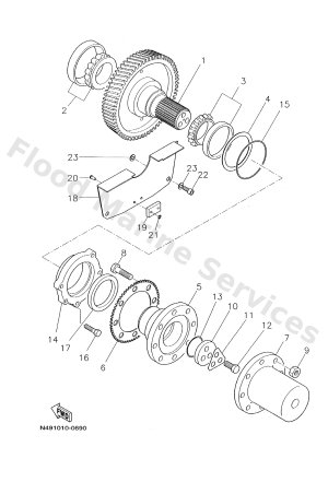 Diagram for OUTPUT SHAFT (MGNV123-6)
