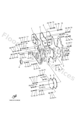 Diagram for TIMING GEAR COVER