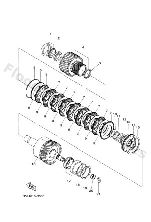 Diagram for GEAR SHAFT (MGN40J)