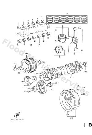 Diagram for CRANKSHAFT & PISTON