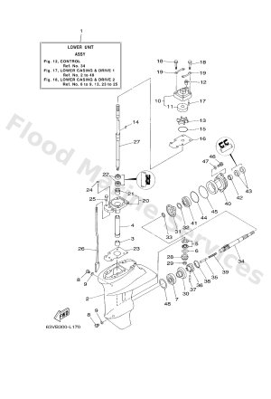 Diagram for LOWER CASING & DRIVE 1