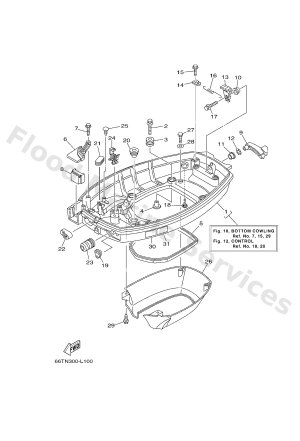 Diagram for BOTTOM COWLING