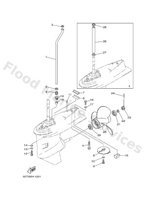 Diagram for LOWER CASING & DRIVE 2