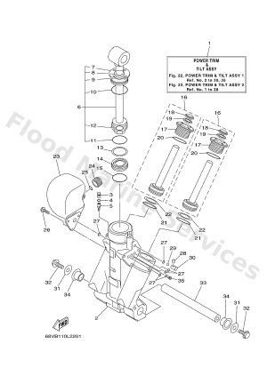 Diagram for POWER TRIM & TILT ASSY 1