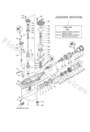 Diagram for LOWER CASING & DRIVE 3