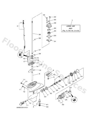 Diagram for LOWER CASING & DRIVE 1