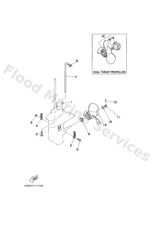 Diagram for LOWER CASING & DRIVE 2