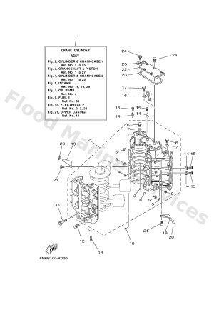 Diagram for CYLINDER & CRANKCASE 1