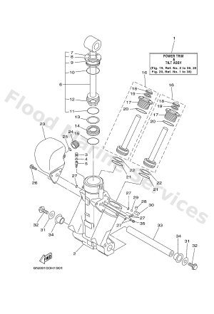 Diagram for POWER TRIM & TILT ASSY 1