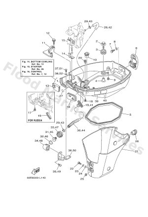 Diagram for BOTTOM COWLING