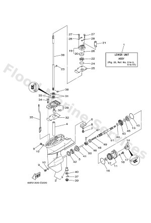 Diagram for LOWER CASING & DRIVE 1