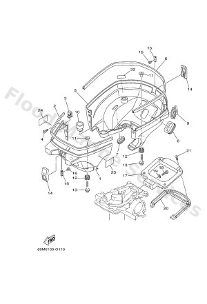 Diagram for BOTTOM COWLING