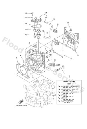 Diagram for CYLINDER & CRANKCASE 1