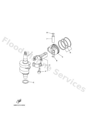 Diagram for CRANKSHAFT & PISTON