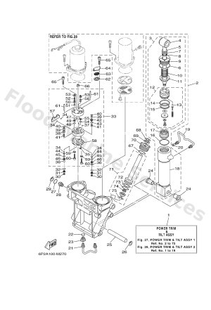 Diagram for POWER TRIM & TILT ASSY 1