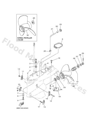 Diagram for LOWER CASING & DRIVE 2