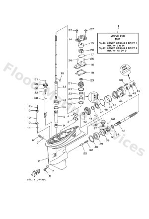 Diagram for LOWER CASING & DRIVE 1