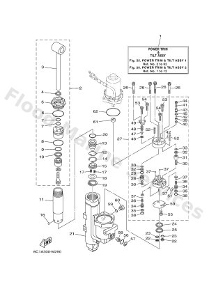 Diagram for POWER TRIM & TILT ASSY 1