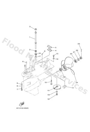 Diagram for LOWER CASING & DRIVE 2