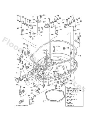 Diagram for BOTTOM COWLING 1