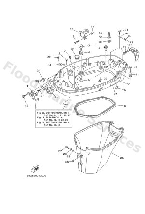 Diagram for BOTTOM COWLING 1
