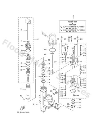 Diagram for POWER TRIM & TILT ASSY 1