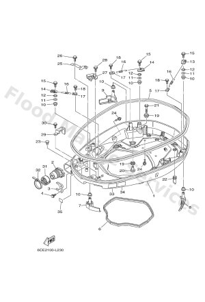 Diagram for BOTTOM COWLING 1