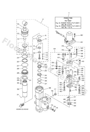 Diagram for POWER TRIM & TILT ASSY 1
