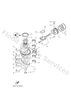 Diagram for CRANKSHAFT & PISTON