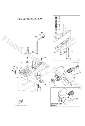 Diagram for LOWER CASING & DRIVE 2