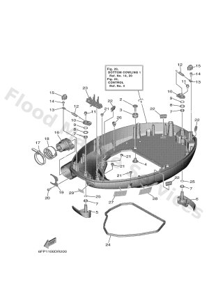 Diagram for BOTTOM COWLING 1