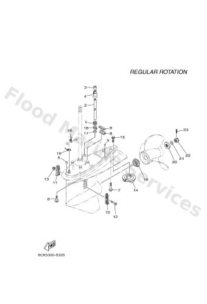 Diagram for LOWER CASING & DRIVE 2