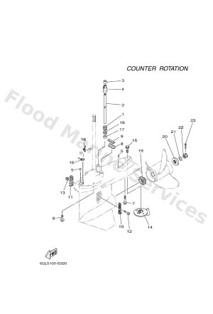 Diagram for LOWER CASING & DRIVE 4