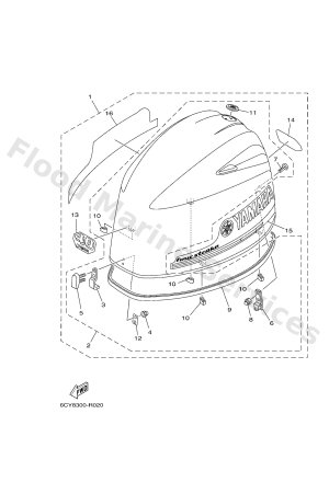 Diagram for TOP COWLING 1