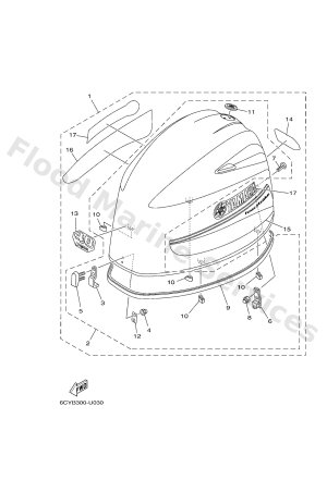 Diagram for TOP COWLING 2