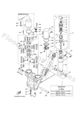 Diagram for POWER TRIM & TILT ASSY 1